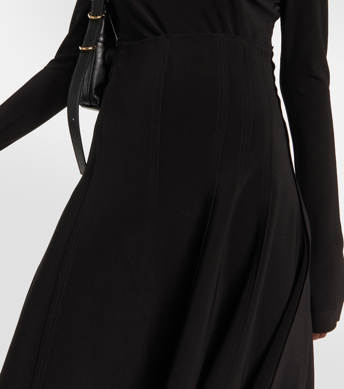 High-Rise-Midirock Grace aus Jersey | Norma Kamali