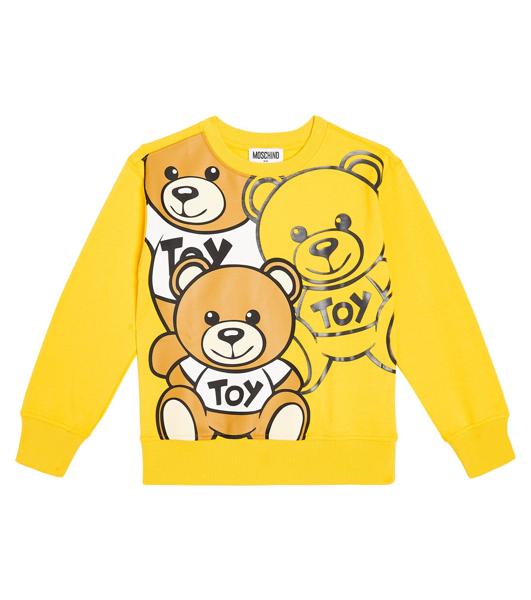 Sweat-shirt imprimé en coton | Moschino Kids