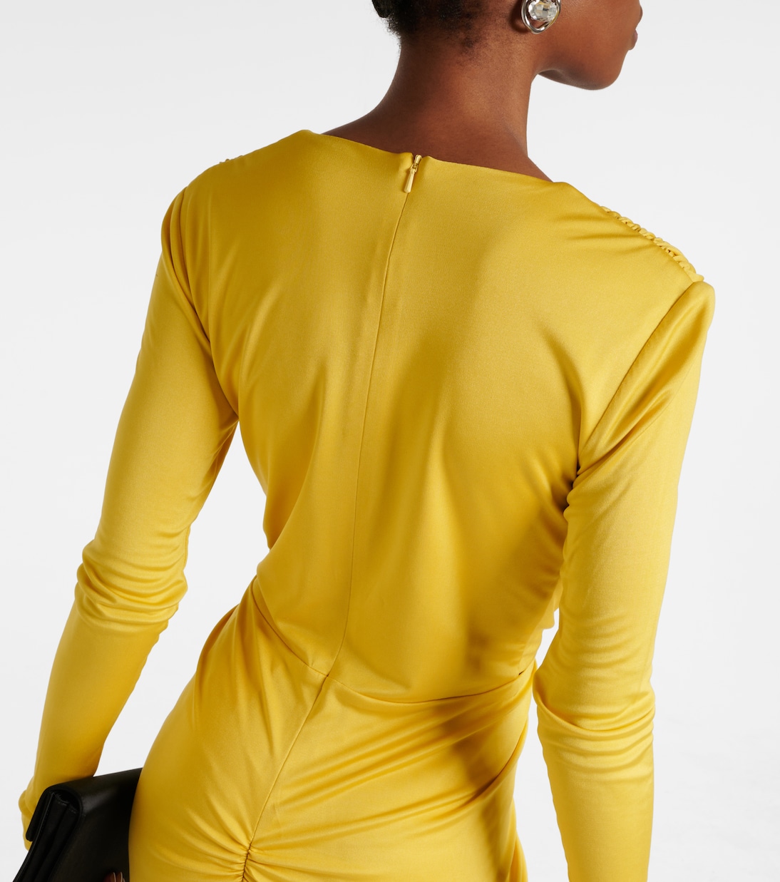 Brienne gathered jersey gown  | Costarellos