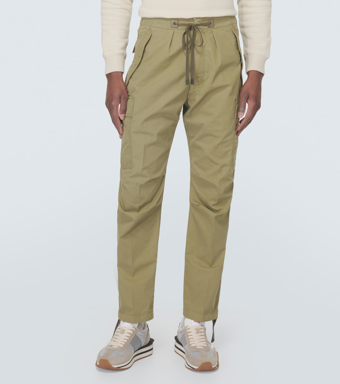 Enzyme cotton twill cargo pants | Tom Ford