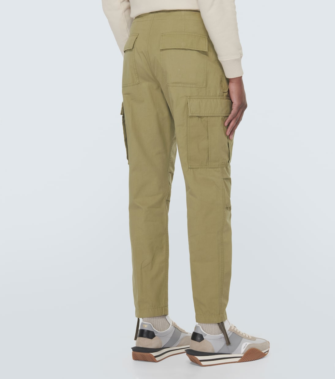 Enzyme cotton twill cargo pants | Tom Ford