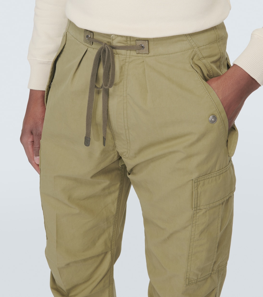 Enzyme cotton twill cargo pants | Tom Ford