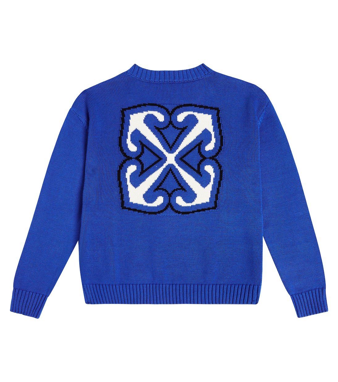 Logo cotton sweater | Off-White Kids