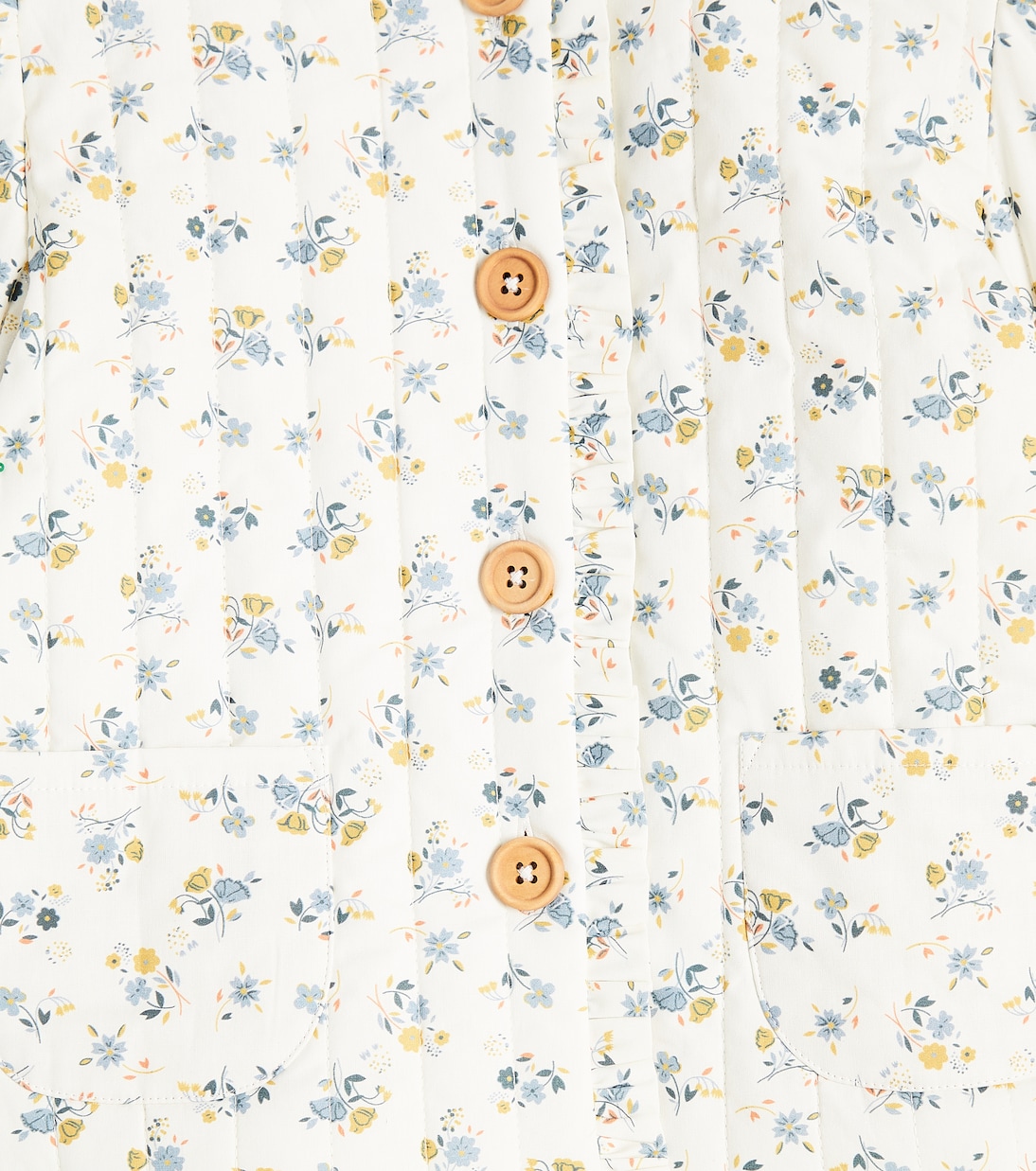 Anna floral cotton-blend jacket | C'era Una Volta