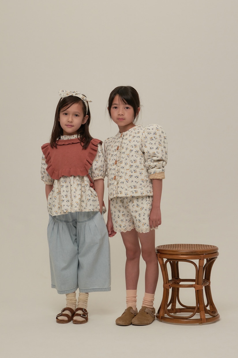 Anna floral cotton-blend jacket | C'era Una Volta