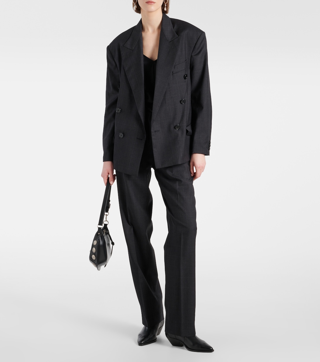 Klero checked virgin wool blazer | Isabel Marant