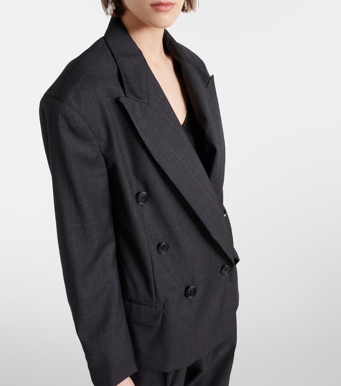 Klero checked virgin wool blazer | Isabel Marant