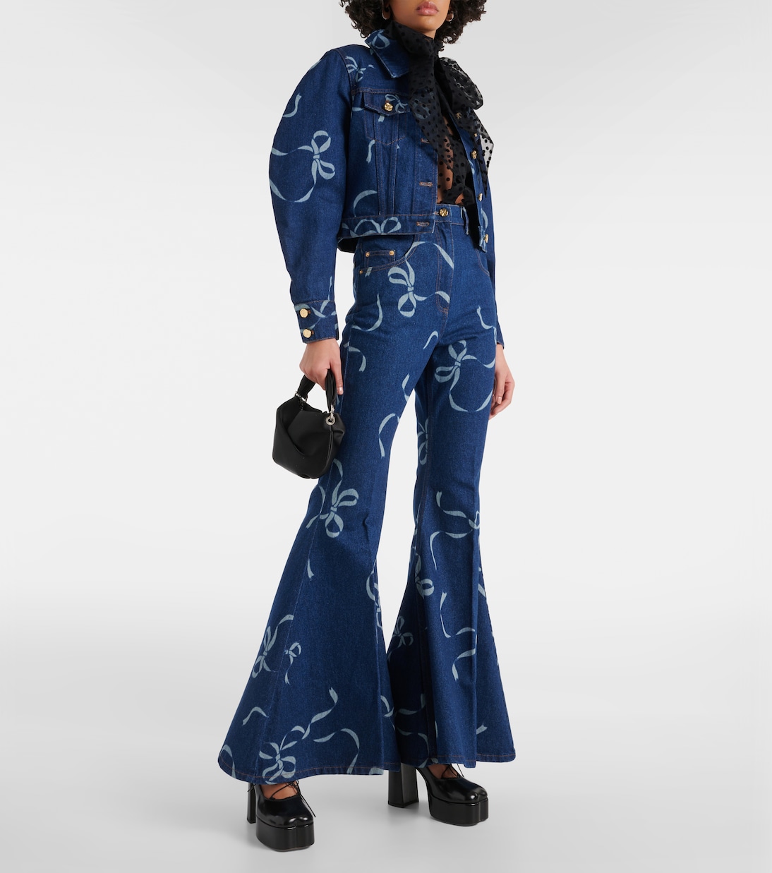 Printed flared jeans | Nina Ricci