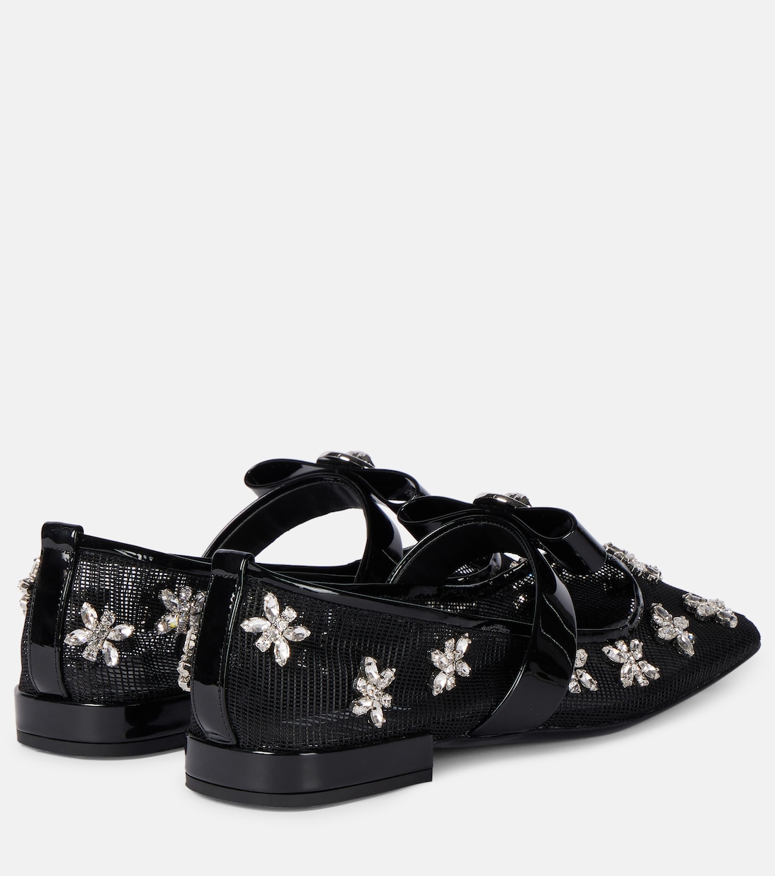  Gianni Ribbon embellished ballet flats | Versace