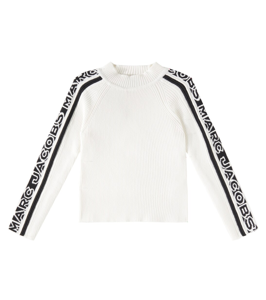 Logo ribbed-knit cotton-blend sweater | Marc Jacobs Kids
