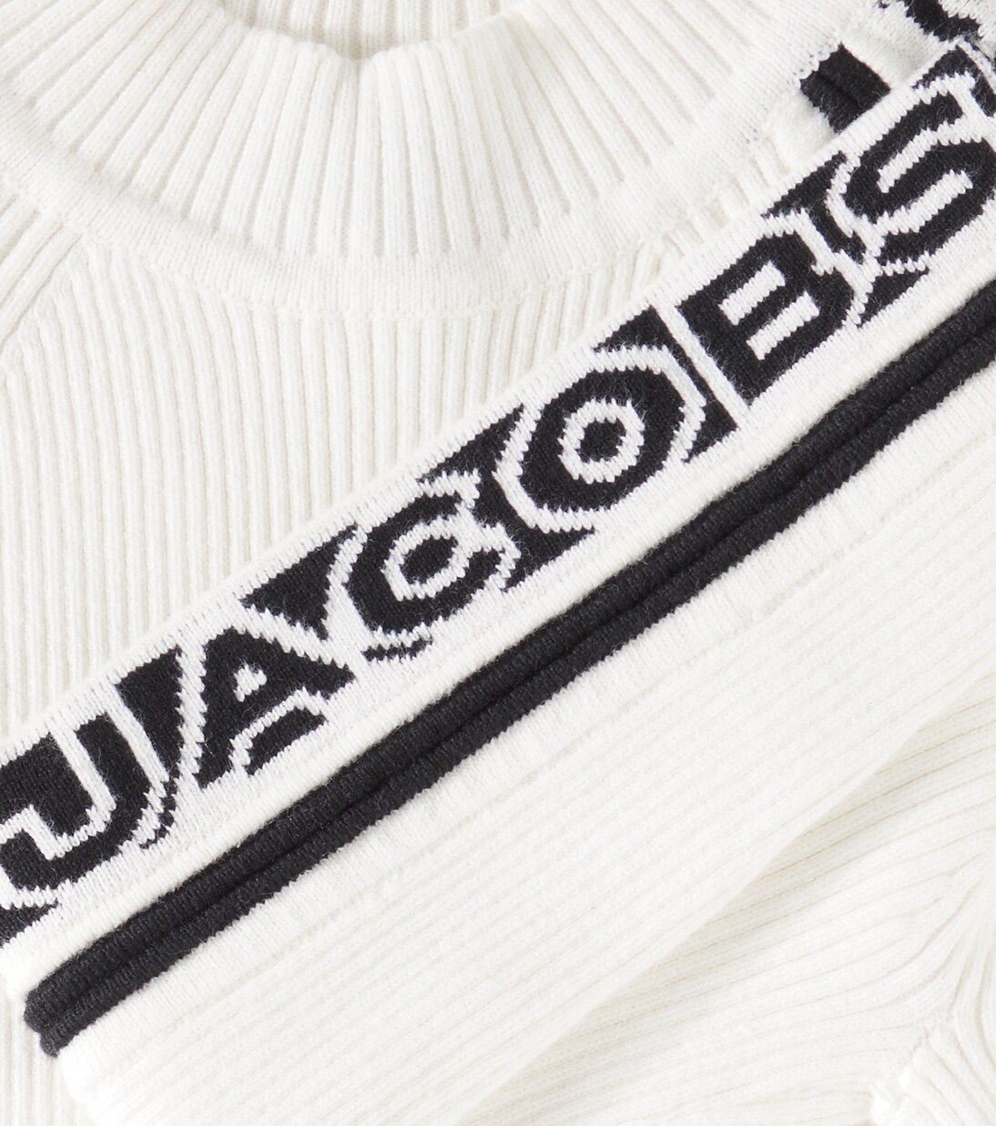 Logo ribbed-knit cotton-blend sweater | Marc Jacobs Kids
