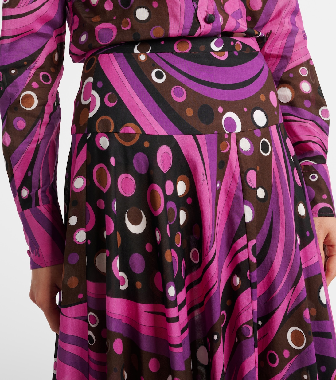 Fontane cotton muslin maxi skirt | Pucci