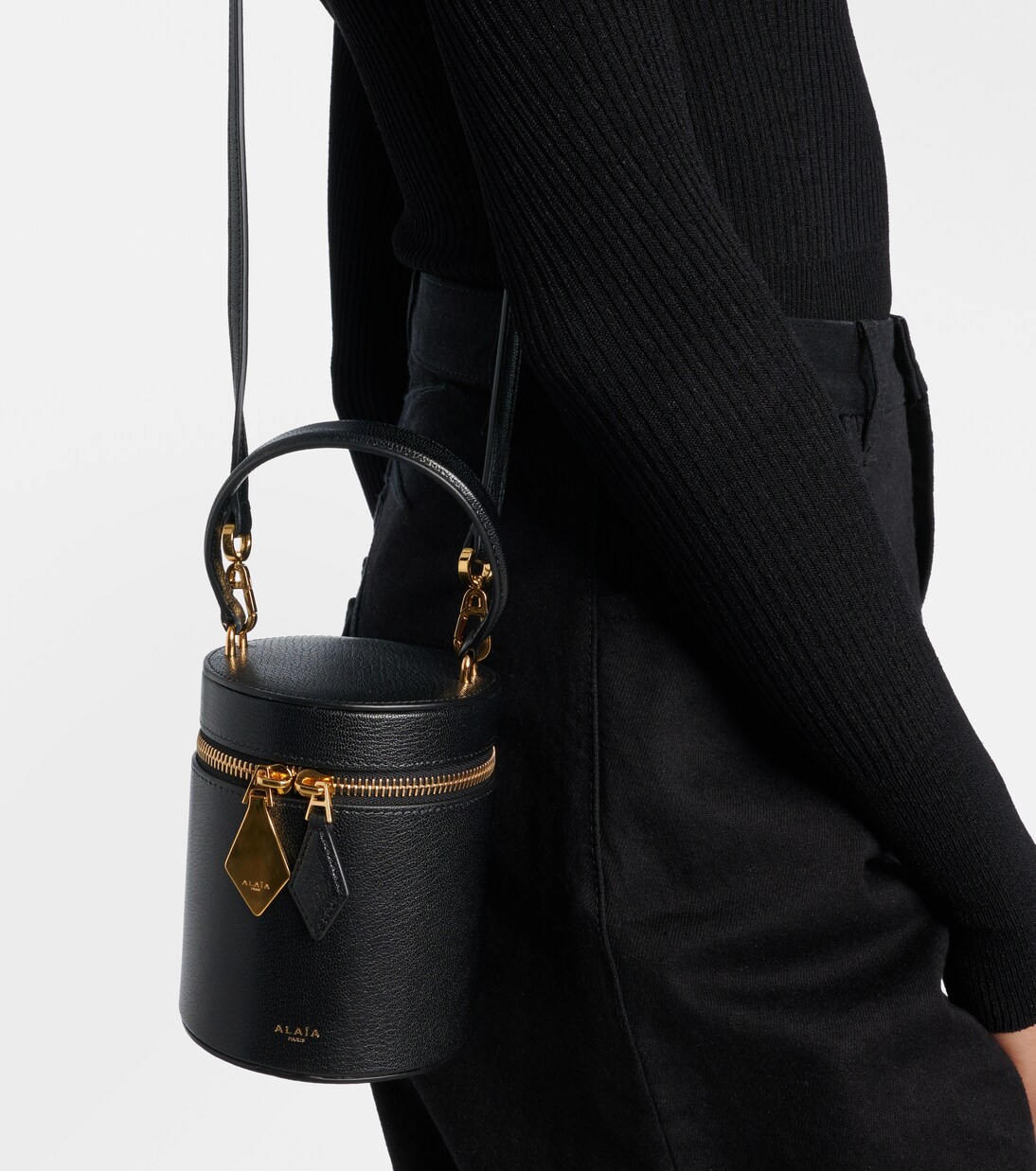 Bolso neceser Cube Mini de piel | Alaïa