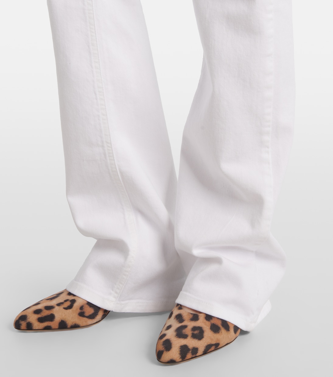 Jeans bootcut de tiro alto con cadena | Blumarine