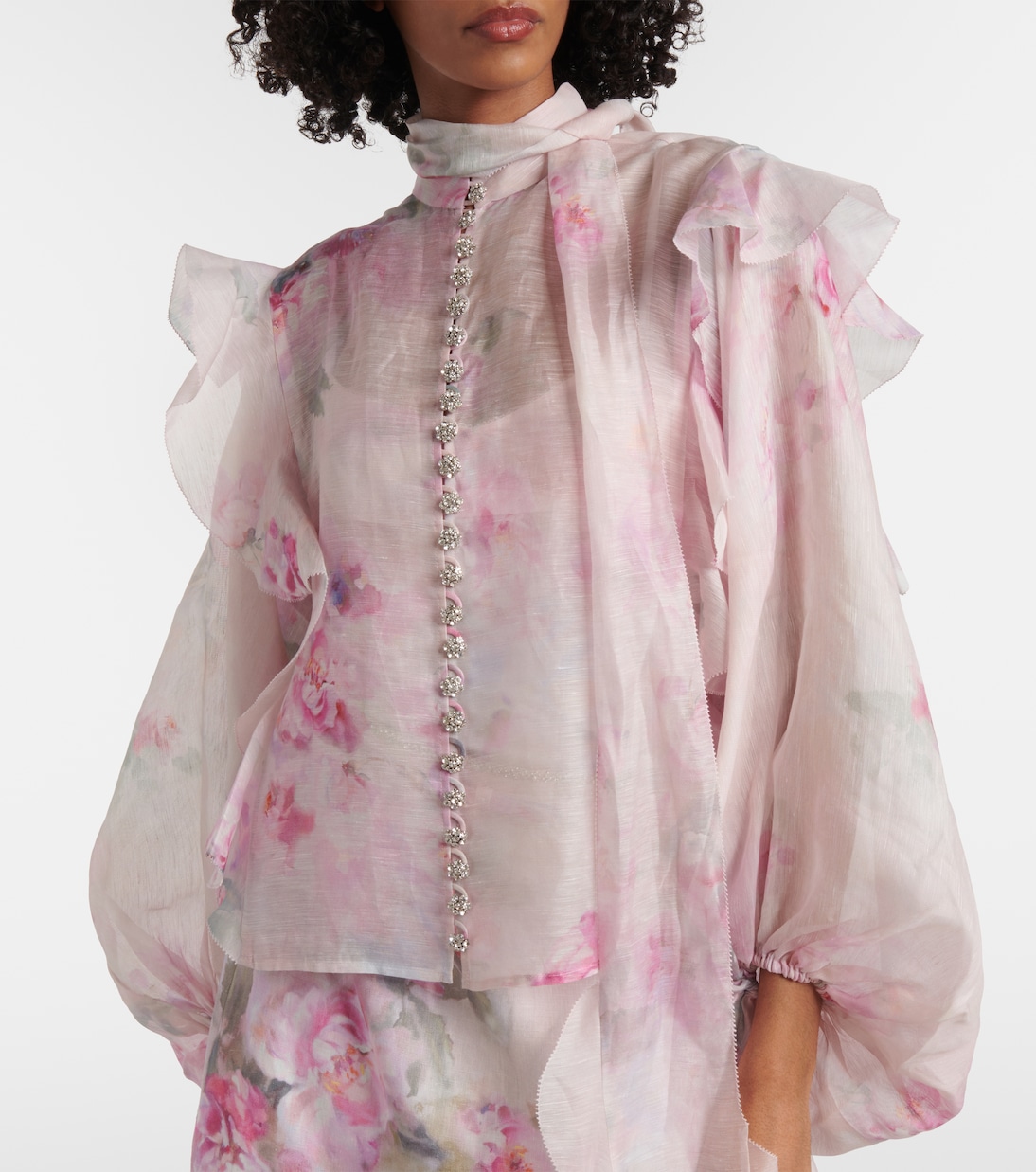 Blusa con lazada Crush floral | Zimmermann