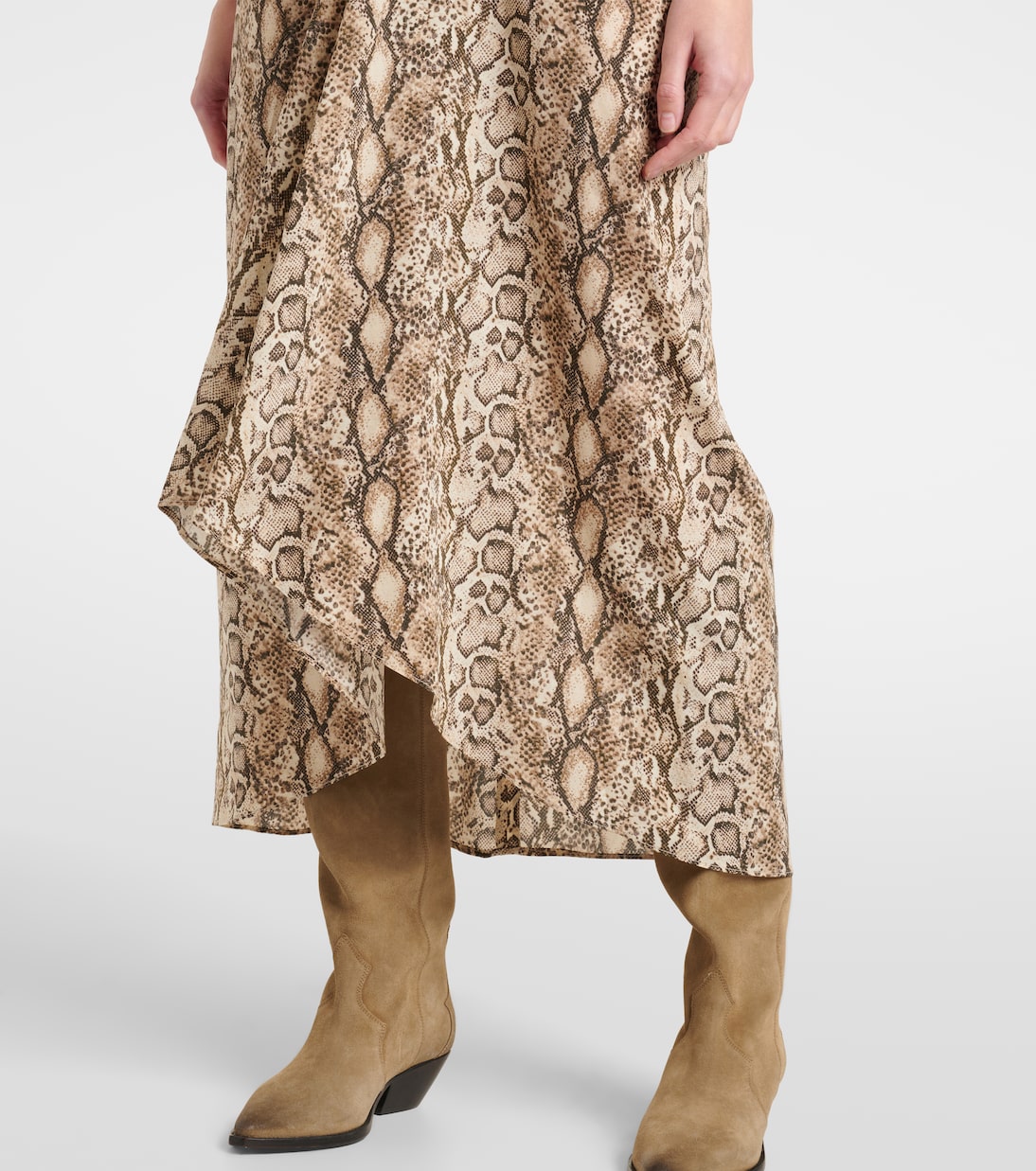 Midikleid Albini aus einem Seidengemisch | Isabel Marant