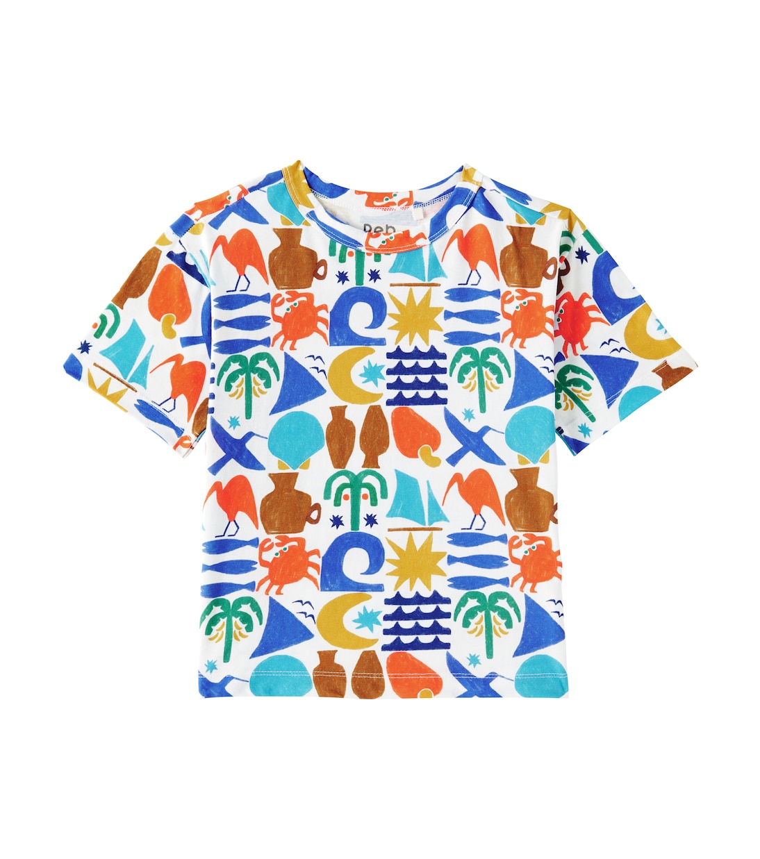 Printed cotton T-shirt | Fábula