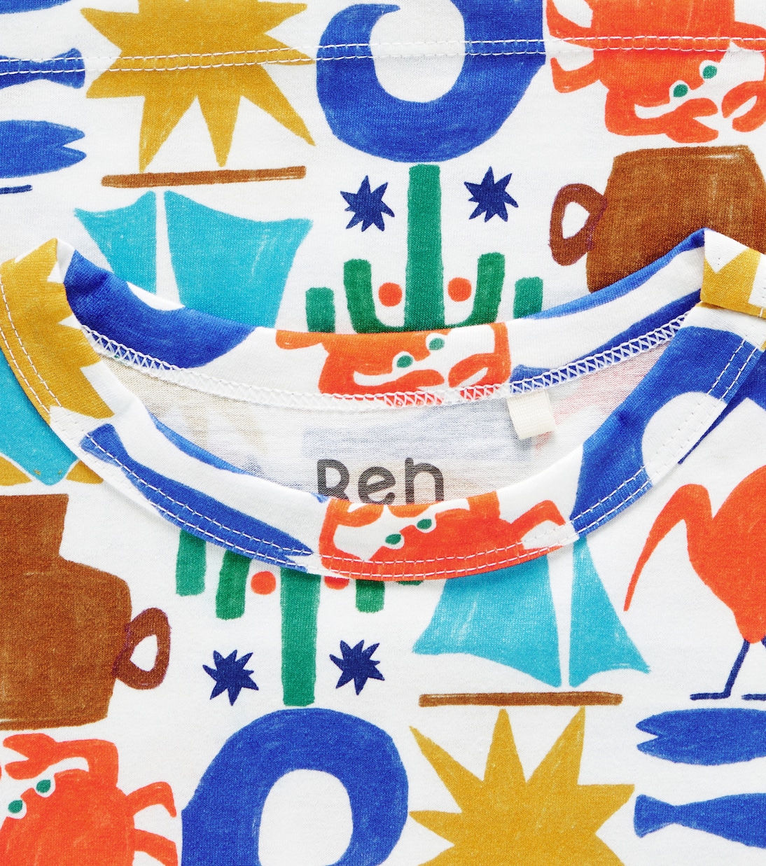 Printed cotton T-shirt | Fábula