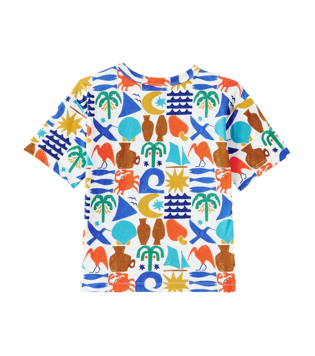 Printed cotton T-shirt | Fábula