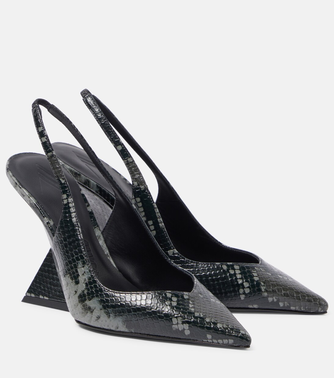 Cheope 105 leather slingback pumps | The Attico