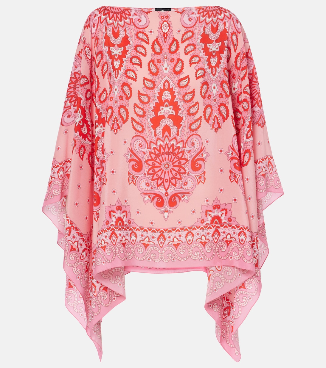 Poncho de seda estampado | Etro