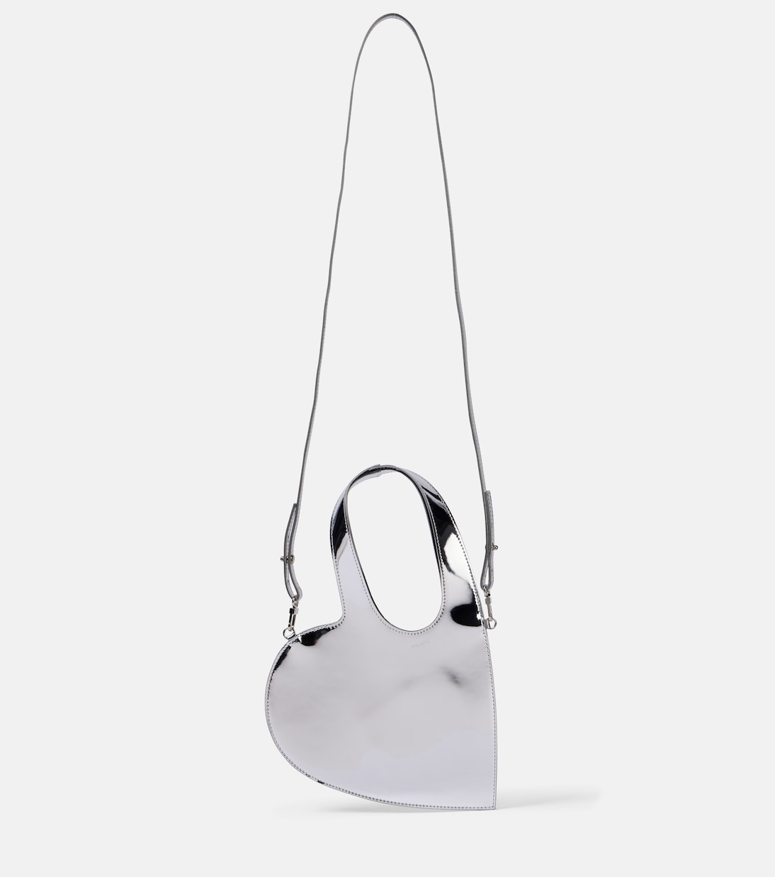 Baby Heart mirrored leather crossbody bag | Coperni