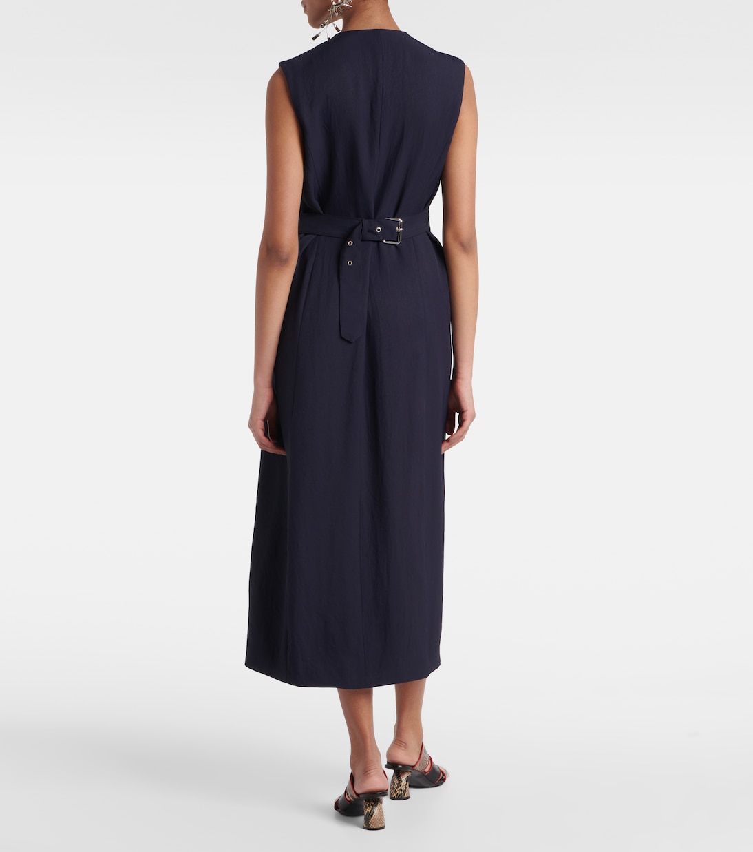 Midikleid aus Gabardine | Dries Van Noten