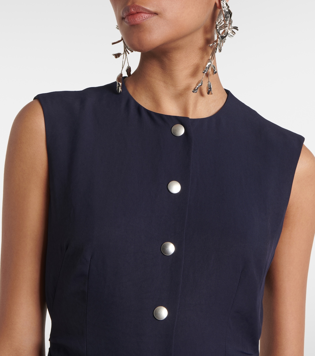 Midikleid aus Gabardine | Dries Van Noten