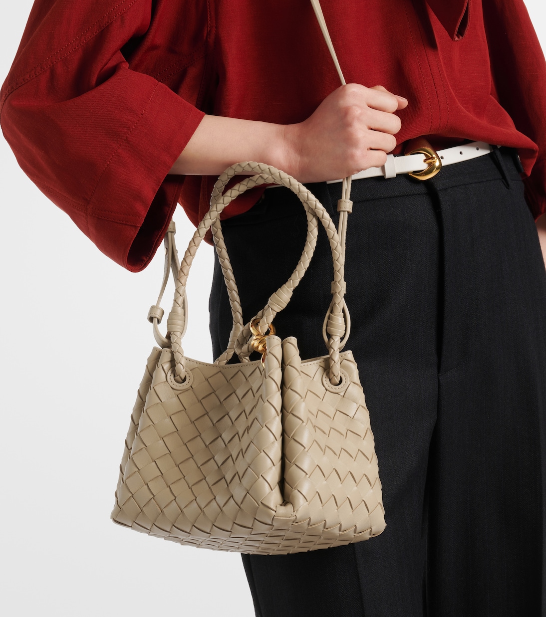 Sac Parachute Small en cuir Intrecciato | Bottega Veneta