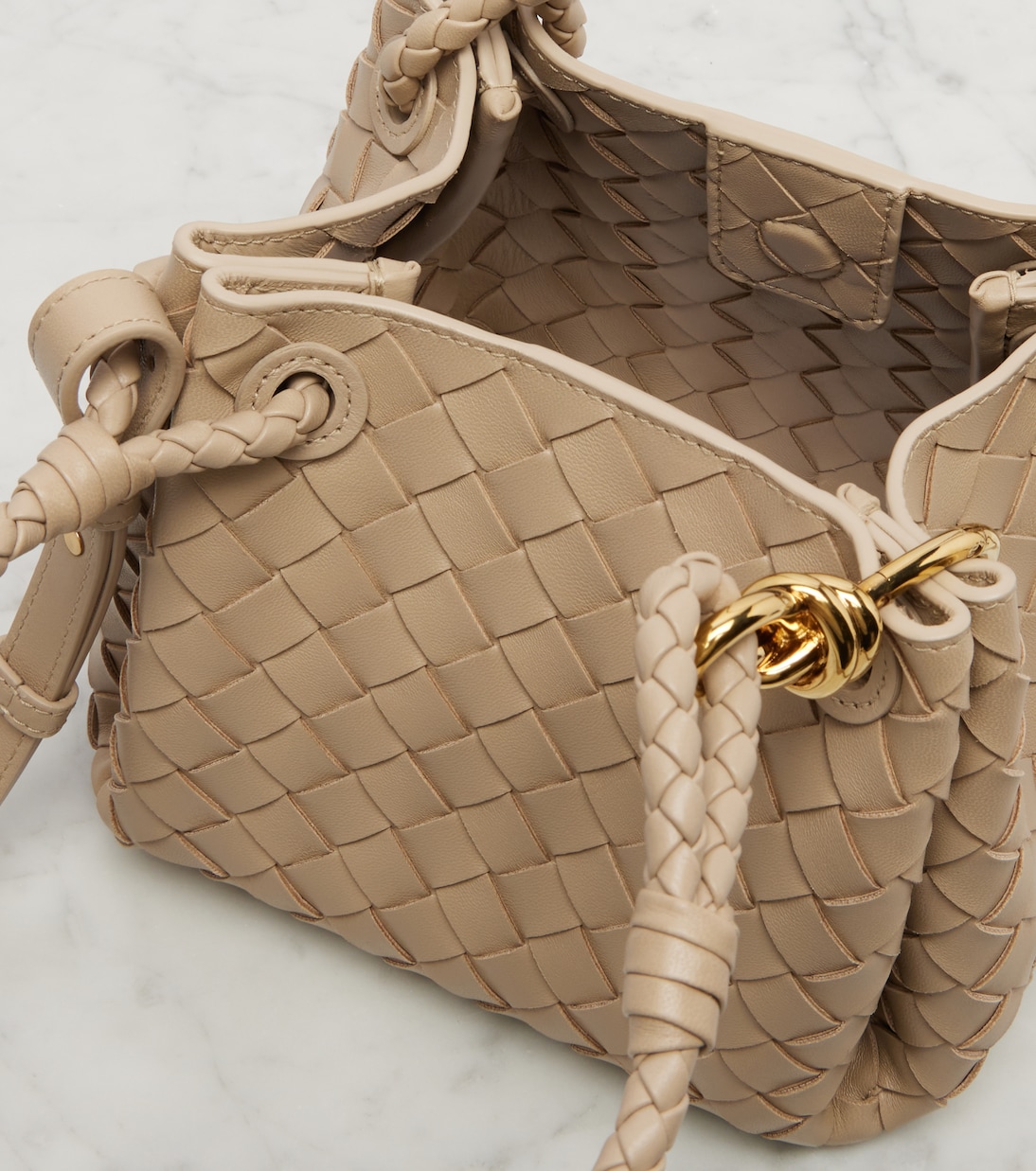 Sac Parachute Small en cuir Intrecciato | Bottega Veneta