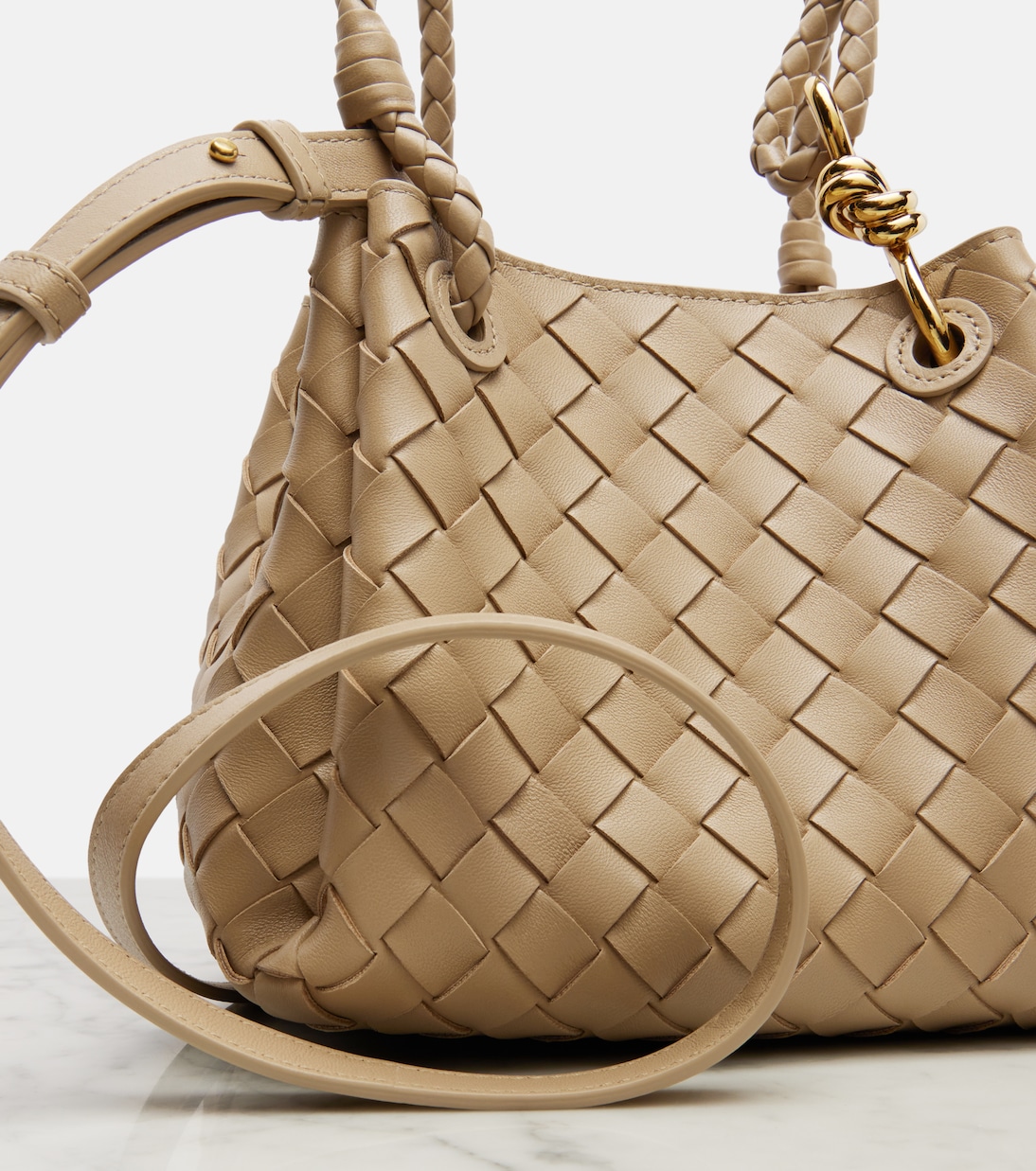 Sac Parachute Small en cuir Intrecciato | Bottega Veneta