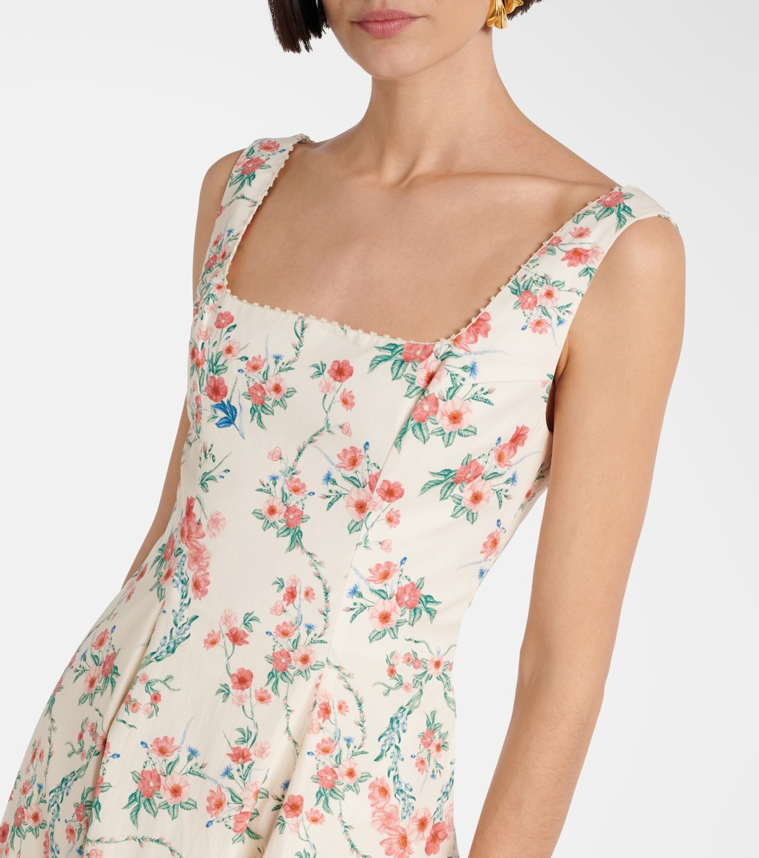 Midikleid Pistilo Mosqueta aus Baumwolle | Agua by Agua Bendita