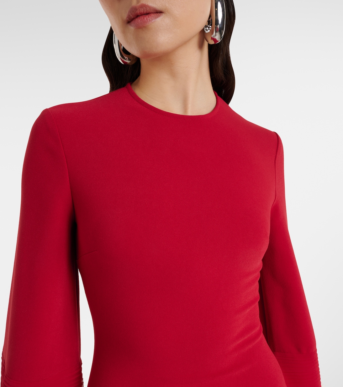 Abito lungo Naomi in crêpe | Solace London