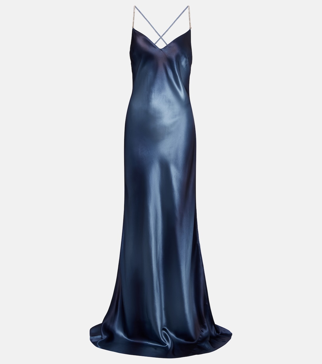 Abito lungo autunnale con cristalli | Ralph Lauren Collection