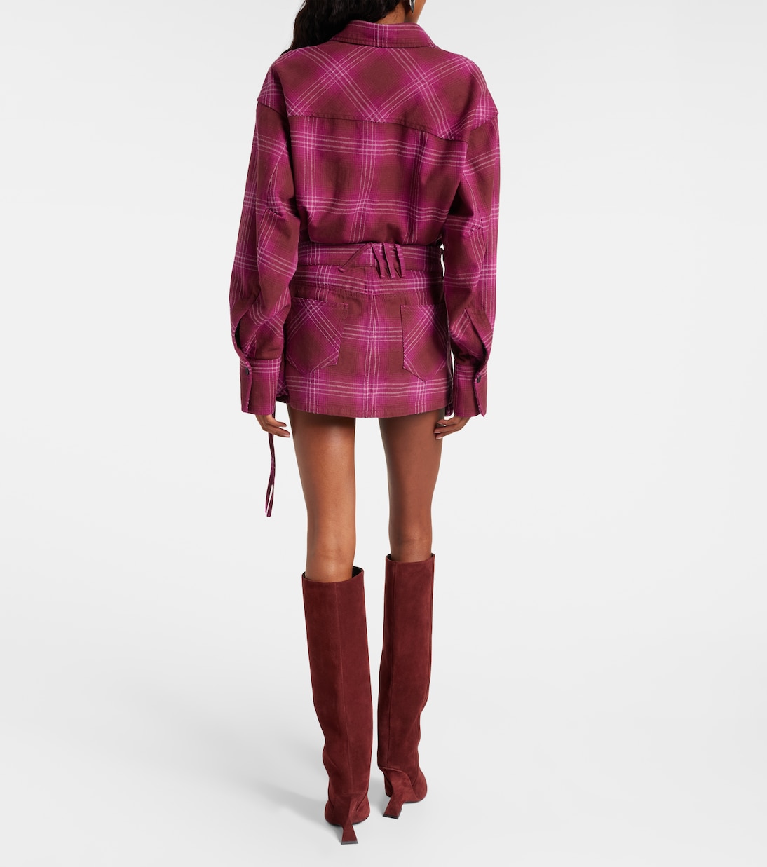 Fay cotton and wool-blend miniskirt | The Attico