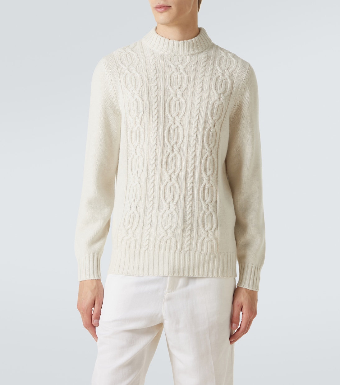Cable-knit cashmere sweater | Brunello Cucinelli