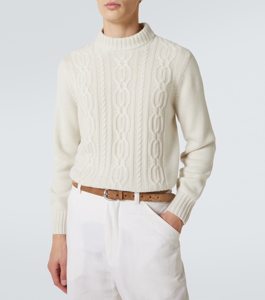 Cable-knit cashmere sweater | Brunello Cucinelli