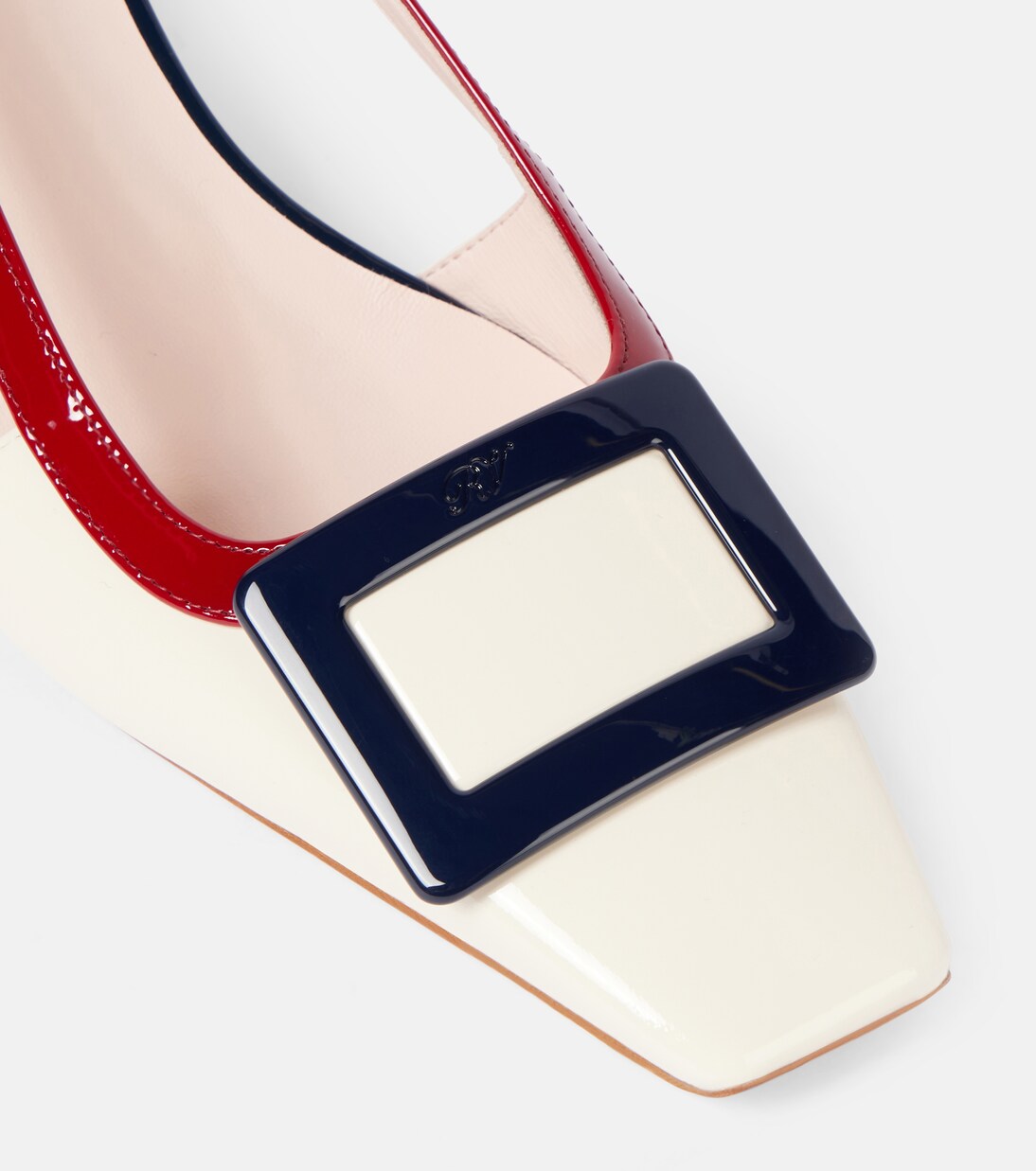 Belle Vivier 45 patent leather slingback pumps | Roger Vivier