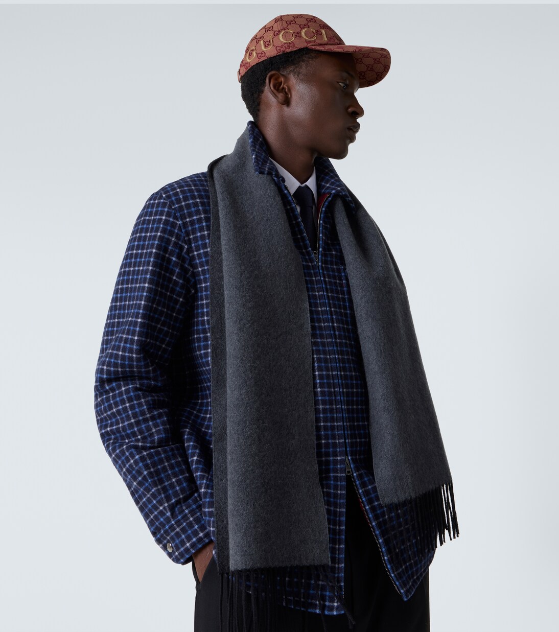 GG fringed cashmere scarf | Gucci