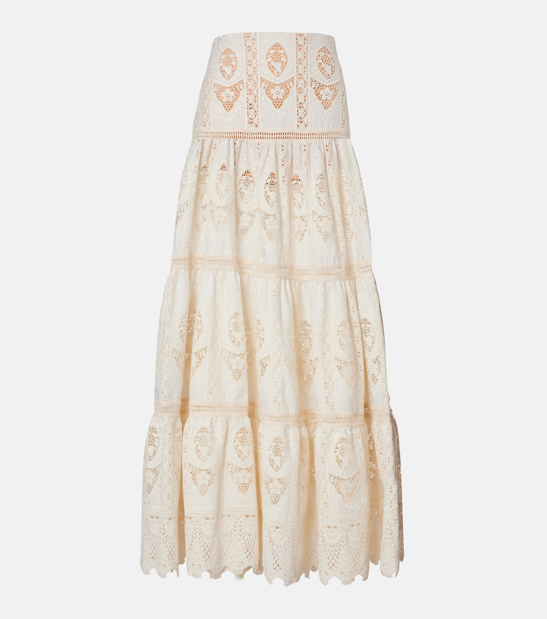 Maxirock Highlighted Fields aus Voile | Johanna Ortiz