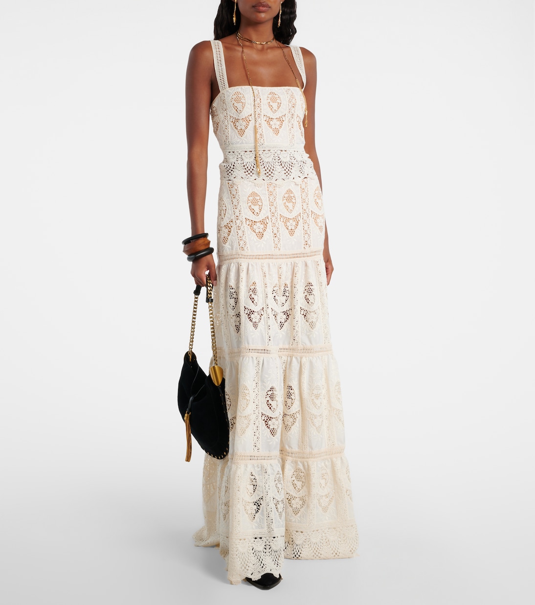 Maxirock Highlighted Fields aus Voile | Johanna Ortiz