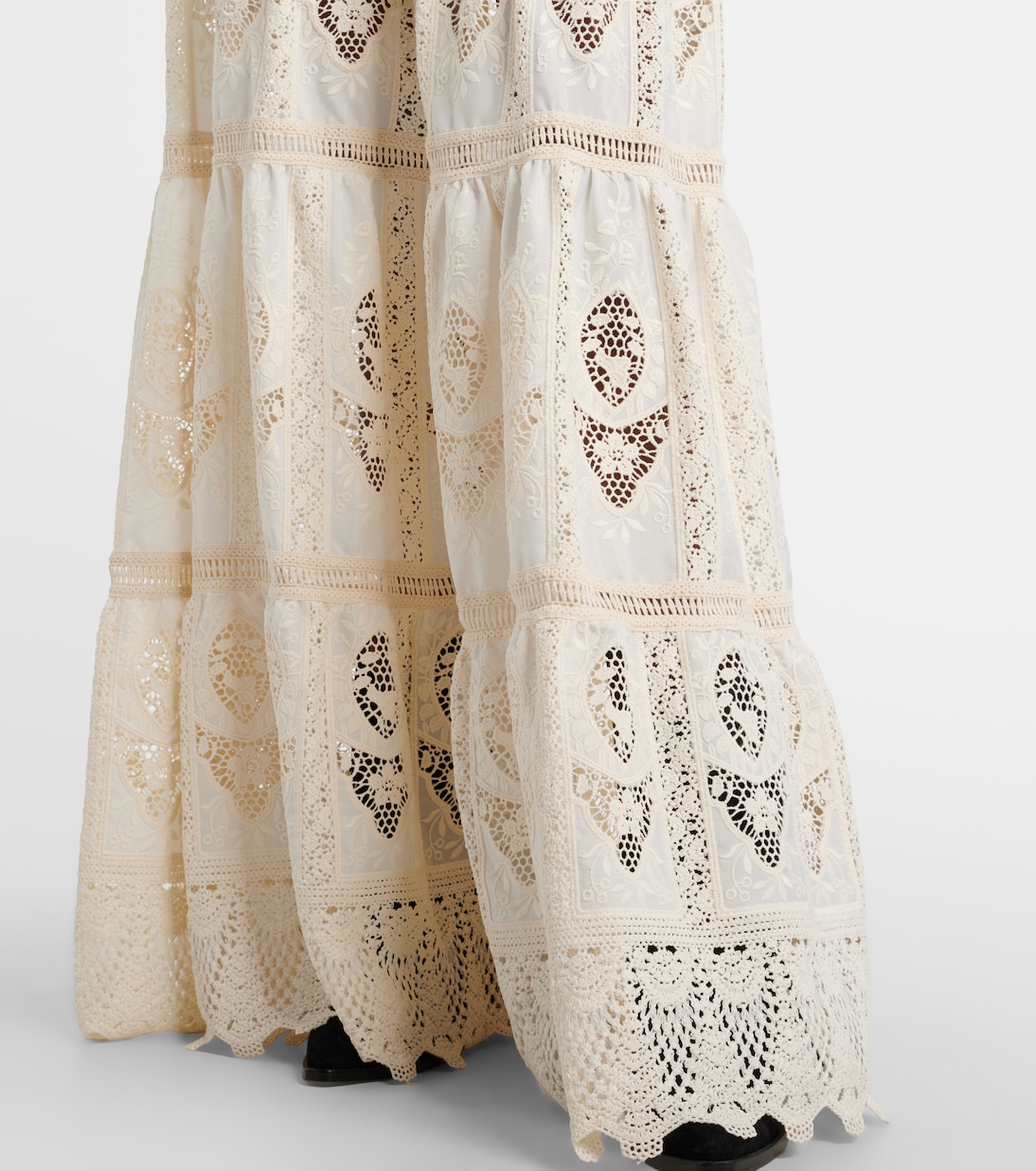 Maxirock Highlighted Fields aus Voile | Johanna Ortiz