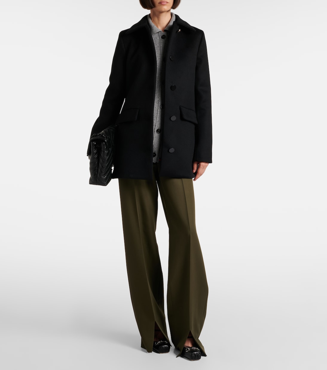 Double G wool coat | Gucci
