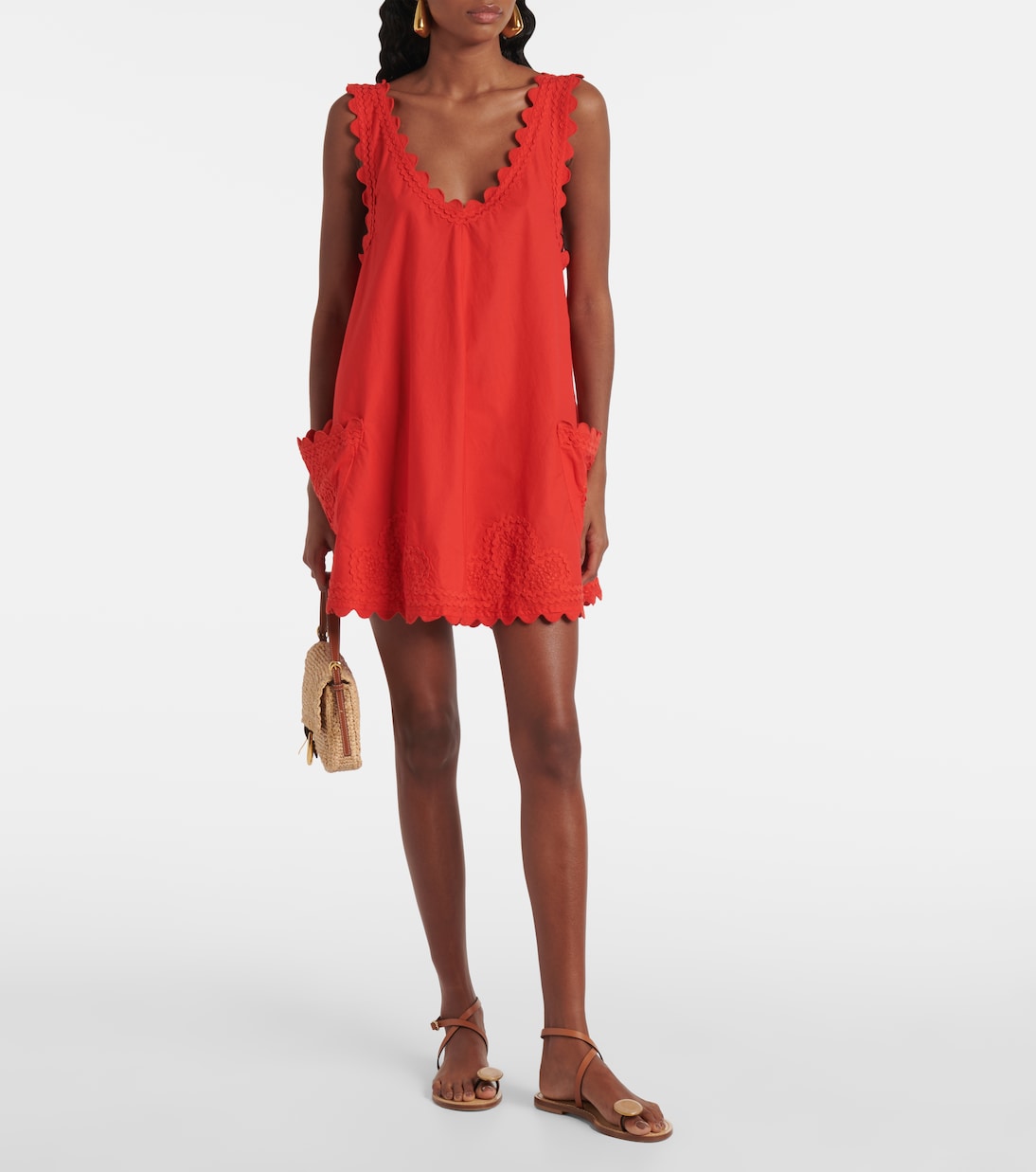 Robe brodée en coton | Juliet Dunn