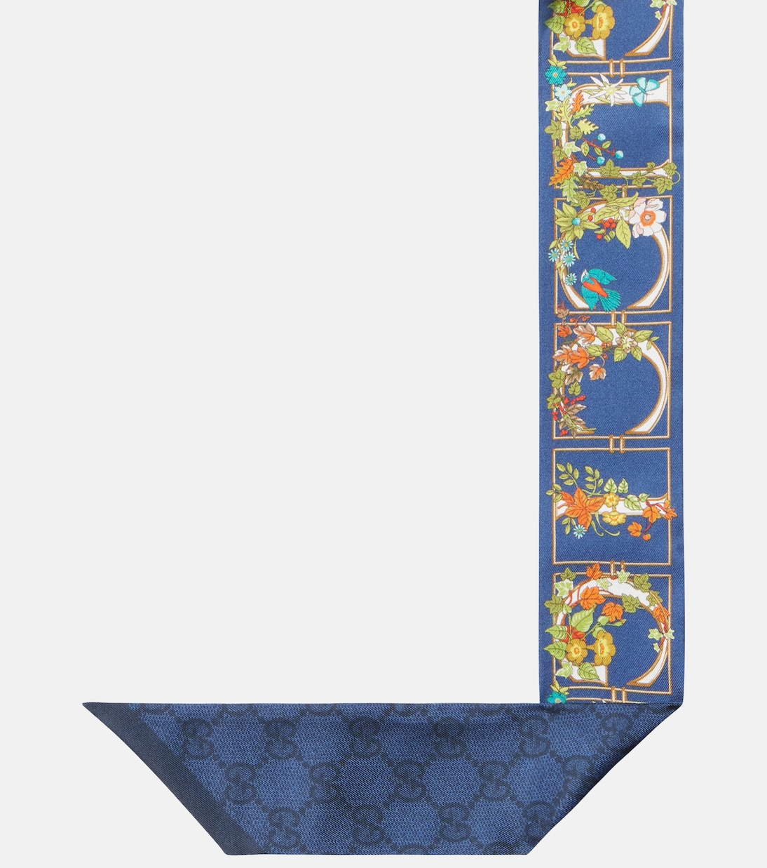GG floral printed silk scarf | Gucci