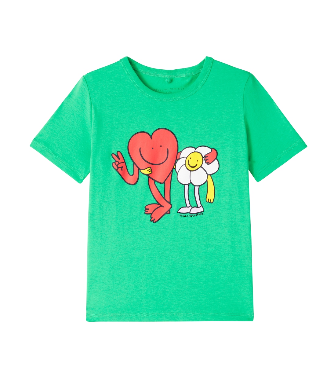 T-shirt in jersey di cotone con stampa | Stella McCartney Kids