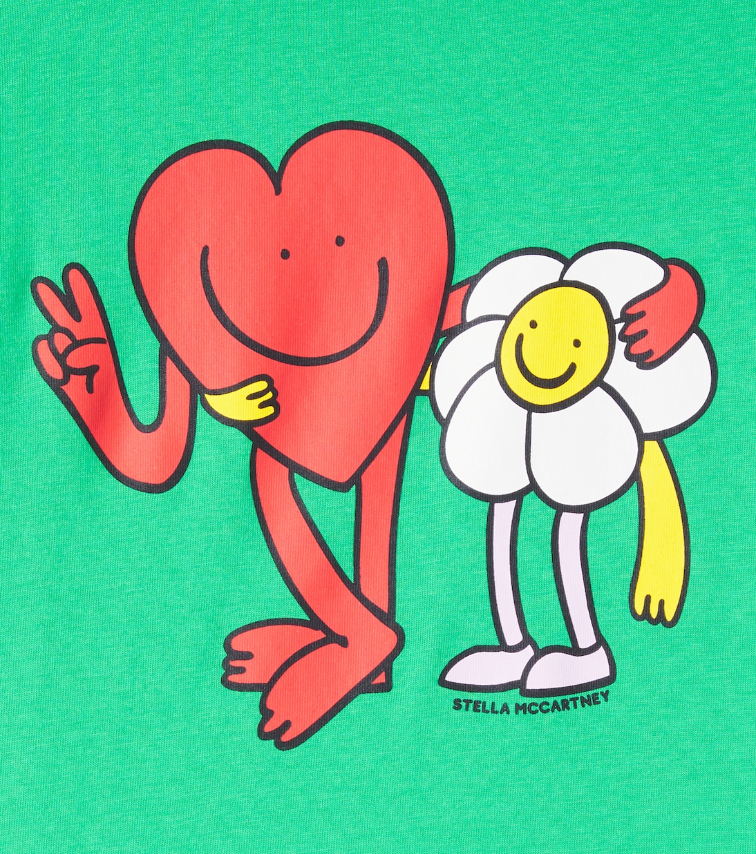 T-shirt in jersey di cotone con stampa | Stella McCartney Kids