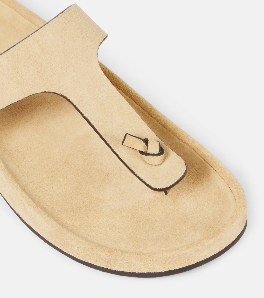 Sandalen Double T aus Veloursleder | Tory Burch