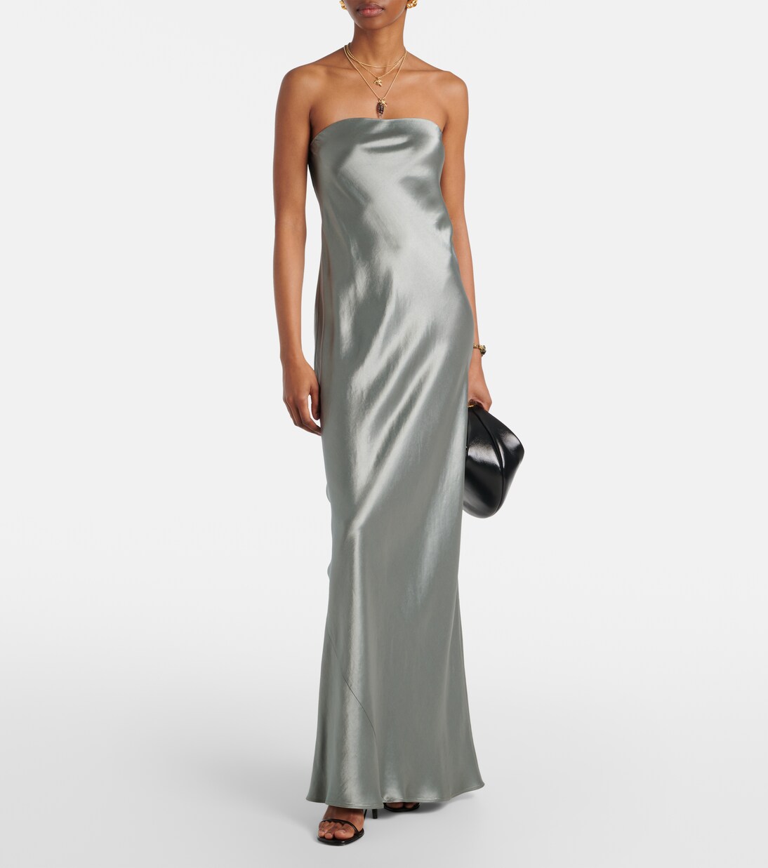 Robe longue en satin | Vince