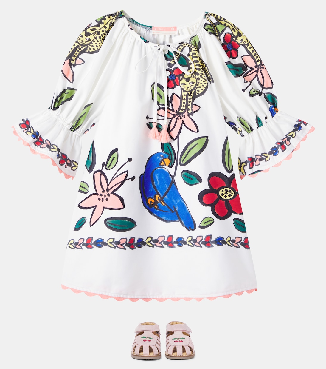 Ramo De Flor printed cotton dress | Fábula